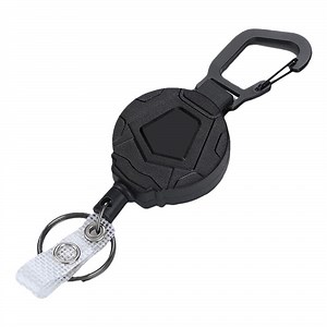 [Hot Item] Retractable Carabiner Badge Holder Reel Clip Keychain