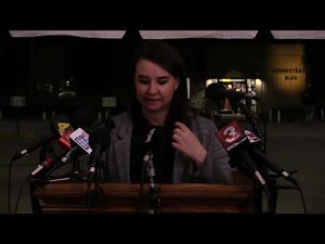 Press conference following the execution of Lee Hall