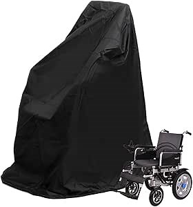 Wheelchair Covers Waterproof, Folding Wheelchairs Mobility Scooter Outdoor Storage Covers, Oxford Fabric Lightweight Rain Protector from Dust Dirt Snow Rain Sun Rays - 45 x 29 x 51 inch