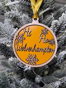 Wolverhampton Wanderers Christmas Bauble (unofficial) - 'hi Ho Wolverhampton' Handmade Ornament, Wolves Fan Gift (50p to Charity) - Etsy Canada