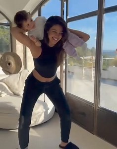 Exercise with baby 😍 #priyanka #priyankachopra #priyankachoprafans #excercise #excercisedaily #priyankanick | Celebrity Face