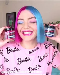 ✨ Trend Alert: Summer Split Dyes Follow @SarahLouPorter's lead and add some extra color to your hair with Hot Hot Pink and Atomic Turquoise 😎 | Manic Panic