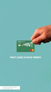 You are only a swipe away from a greener future with MINT GREEN card! Now MINT cards are sustainable and eco friendly, leaving a positive footprint towards our environment #MINT #MINTCardIsNowGreen Terms & Conditions apply CR : 204-901-340 مع MINT GREEN, هتقدر تساعد فى المحافظة على البيئة فى خطوة واحدة! دلوقتى كروت MINT بقت مستدامة وصديقة للبيئة. | MINT by EGBANK