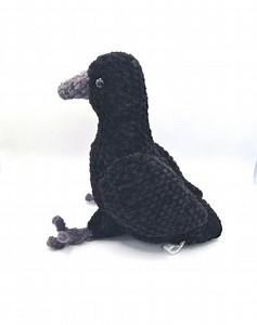 Cute Gothic Raven Plush – Spooky Crow Soft Toy – Large Handmade Black Bird Plushie – Halloween Decor & Gift – UKCA Tested - Etsy Canada