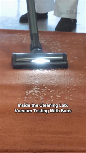 We brought #BrunchWithBabs behind the scenes at the #GoodHousekeeping Institute to show how we test #vacuums— complete with oats, orzo, and a little AI-powered suction. 👀 #HowWeTest #ProductTesting #Vacuuming | Good Housekeeping
