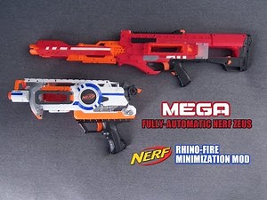 PDK FILMS Commission [Full-Auto Nerf Mega Zeus & Rhino-Fire Pistol Modification]