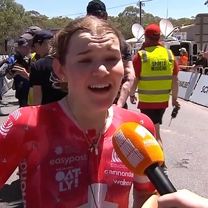 Noemi Ruegg feels her confidence growing after winning the #TourDownUnder queen stage. | NBC Sports Cycling