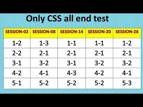 Css all end test