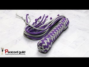 Plaited paracord flogger