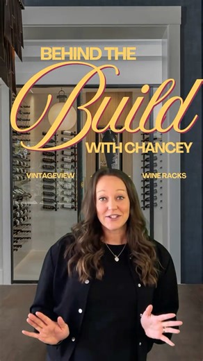 Our Western US rep, Chancey, breaks down this stunning wine room we designed with Artistic Home Interiors in Alamo, CA ✨ Featuring custom metal racking, clean architectural lines, and that effortless California-cool energy. This is wine storage that gets it right. | VintageView Wine Storage Systems | Facebook