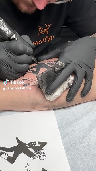 2tone style Magenta and Riff Raff for tattoo number 12 as an apprentice at Captured Tattoo. Always down for a Rocky Horror Tattoo! #fyp #fyptattoo #tattootalk #tattooapprentice #shopapprentice #tattoo #tattooshop #tustin #oldtownroad #tattooartist #orangecounty #flash #tattooflash