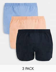 ASOS DESIGN - Lot de 3 caleçons courts aux couleurs pop  | ASOS