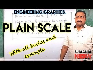Engineering Drawing:Plain Scale with example