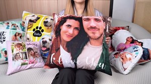 Custom Pillow with Picture & Text - Include Insert, Personalized Photo Pillow Double-Sided Printing | 5 Sizes & 10 Colors Optional, Customized Pillow Gifts for Best Friend