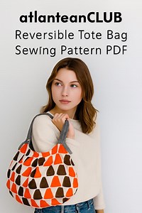 Reversible Tote Bag Sewing Pattern | Beginner-friendly DIY (PDF) - Etsy UK