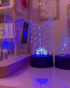 K-Pop Acrylic Smart LED Lamp Light Price: 600 BDT | Purple Wave 보라색 파