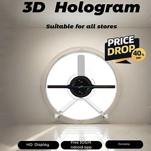 [Hot Item] China Factory 25cm 35cm Desktop Portable Advertising LED Display 3D Hologram Fan