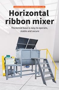 [Hot Item] High Efficient Horizontal Paint Production Plant Dry Powder Milk Cooling Tank Granule Food Liquid Soap Making Ribbon Mixer Blender Machine