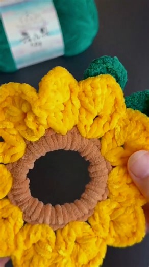 Crochet Sunflower Coaster | Crochet Royal