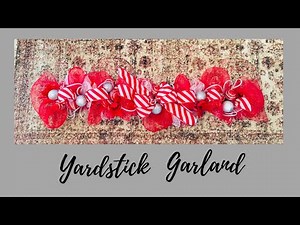 Simple & Inexpensive Christmas Garland Door Swag Centerpiece DIY