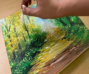 Arts / Painting Forest / Drawing A Pair Of Birds | Painting Skills