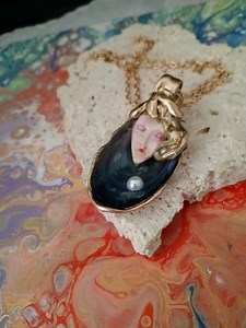 Handmade Mermaid Shell Necklace: Goddess of the Sea Pendant - Etsy