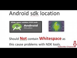 How to Fix Android sdk location That Should not contain Whitespace. fix it less than 1 mint.