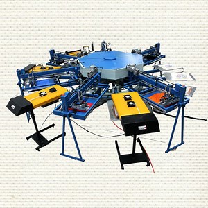 [Hot Item] Octopus Automatic Rotary Round Screen Printing Machine for T Shirt