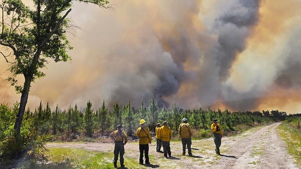 Latest on Georgia wildfires: Curfew instituted in Brantley County starting this evening