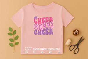 Cheer Rhinestone SVG | Bling Cheer Word Template - SS10 / SS16 Iron on Transfer (digital Download) - Etsy UK