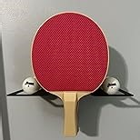 IRON AMERICAN Elite Ping Pong and Table Tennis Storage Rack, Made in USA - 1.375 Inch Slot for Balls and 3.25 Inch Slot for Paddles, Ping Pong Ball Holder, Hardware Included