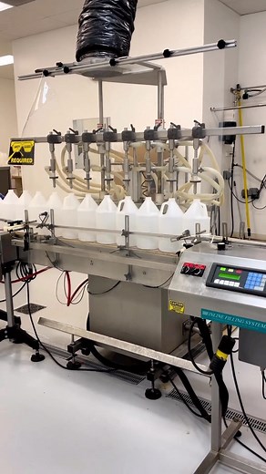 Photosynthesis Plus fresh from the factory! 🌱 @microbelifehydro You’re watching Microbe Life Hydro Photosynthesis Plus go through one of our filling machines in their Laboratories/Production facility in Cape Coral, FL. The consortium of microbes are pumped into each individual bottle (gallons shown here), then sealed, capped then go into their Racking Room then transported into their Grow Room. Each bottle of Photosynthesis Plus goes through a 5-7 day fermentation process under our specialized 