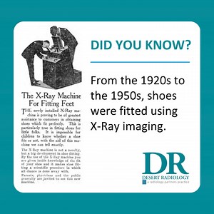 Shoe stores were using X-ray fluoroscopes, also known as, X-ray shoe...