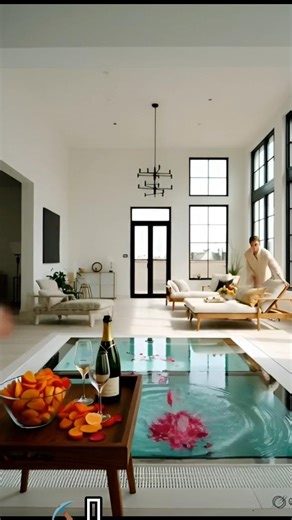 💖Two Women Build a Hidden Glass Floor Hot Tub Inside Living Room |Insane Home😅 Transformation#shorts