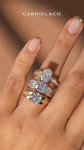 Unveiling the beauty of Feah, Eedie, and Elsaa—our remarkable remount engagement rings. 💎✨ Planning a holiday proposal or thinking of remounting your center stone? These rings are here to dazzle you. Tell us, which one has stolen your heart? 💖 https://www.gabrielny.ca/products-advanced/searchkeywordstring-renewal?utm_source=Facebook&utm_medium=Paid&utm_campaign=FB_Bridal_Multi_YearRound_Traffic_Goldhour_Reels_Remounttrio | Gabriel & Co.
