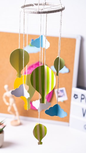 29 reactions | Curious about how to infuse your home with light and creative energy? Look no further  Elevate your space with handcrafted decorations, such as our playful hot air balloon garland!  Explore a world of colours, shapes, and materials as you craft pieces that truly embody the character of your home.  #kores #freeyourideas #diydecorations #koresglue #springcrafts | Kores | Facebook