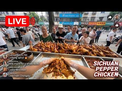 LIVE:ASMR-🔥Why shred the chicken?Sichuan Numbing Pepper Chickenなぜ鶏肉をほぐすのですか？