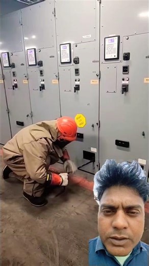 SUBSTATION OPERATOR RACKING OUT THE TROLLEY FOR GIVING SHUTDOWN. #shortvideo #highvoltage