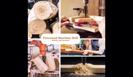 Wood Splitter Drill Bits Heavy Duty Drill Screw Cone Driver Removable Firewood Log Splitter Drill Bit 32 mm