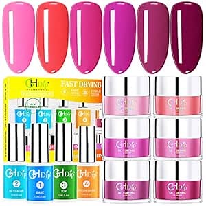 Dip Powder Nail Kit Acrylic Nail Dipping Powder Kit G644 (6X0.6oz)