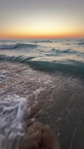 Ocean sunset beach video 🌅🌊🐚☀️