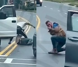 Left Him Leaking: Dude Gets His Face Cracked Open After Hitting A Couples Car During Road Rage Incident!