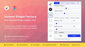 Figma Frames & Shapes Bulk Creator: A Plugin for Efficient Design Workflow — Instant Shape Factory