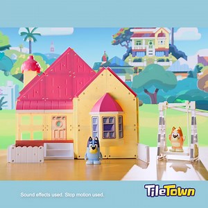 53K views · 167 reactions | Click, Build, Play with the NEW Tile Town Bluey Heeler Home Magnetic Tiles Playset. Order Now! | Moose Toys | Facebook