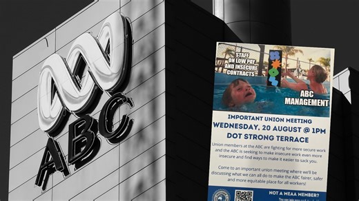 'Psychosocial hazard': ABC management stops union meeting over meme poster