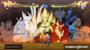 Naruto& Sasuke Six paths: Almighty Scream | Naruto storm 4 on Make a GIF