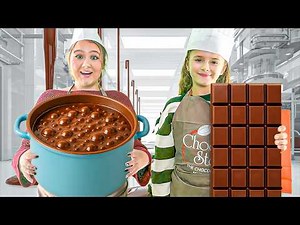 Ruby and Bonnie Make Chocolate in a Museum And Macarons at School in Paris