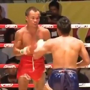 Lethwei legend Thut Ti Aung smashes his skull on Thai fighter in the clinch💥😳 Follow Lethwei World | Lethwei World