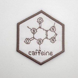 Caffeine Chemical Structure Patch | Sew-on / Iron-on - Etsy Canada