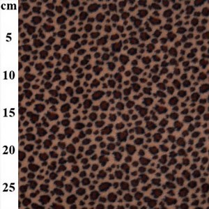 Cheetah Antipil Fleece Fabric 0.5m